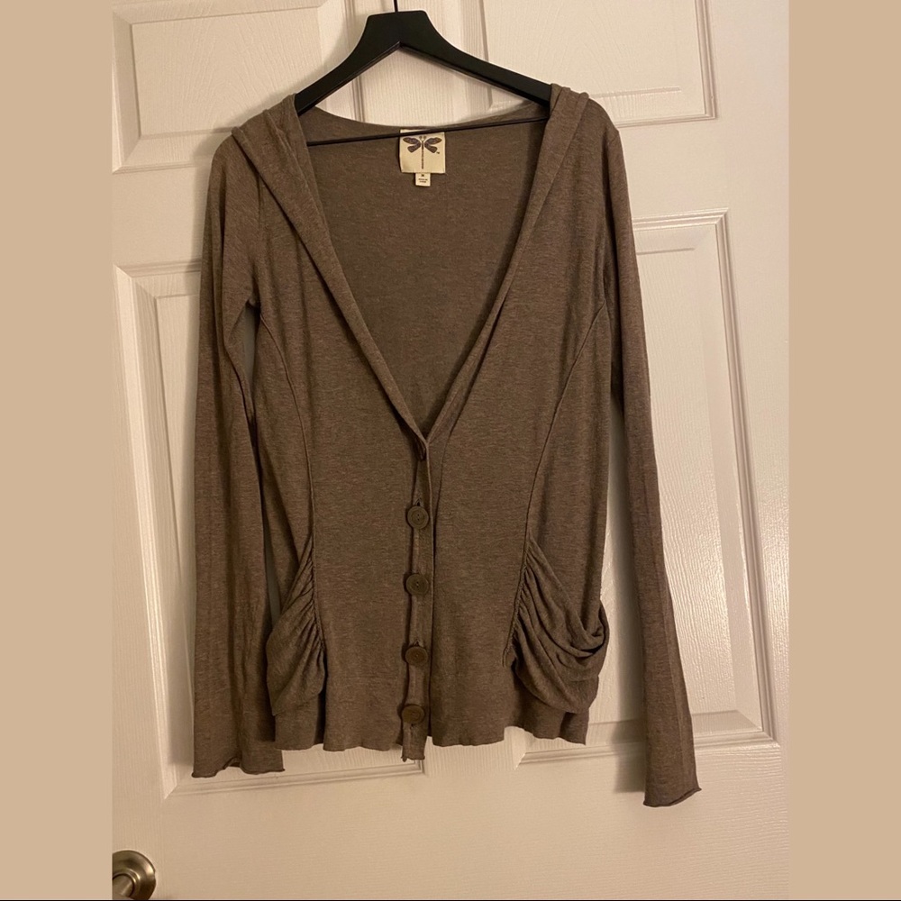 Medium brown cardigan